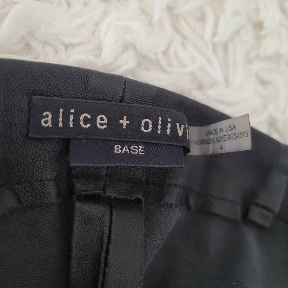 Alice + Olivia Leather Leggings - Picture 8 of 16